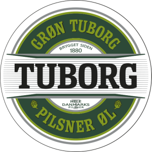 Grøn Tuborg label